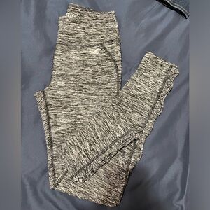 *NWOT Hollister Heather Grey/Black Criss Cross Ankle Detail Full Length Leggings